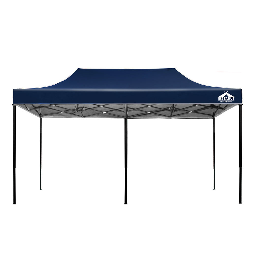 Instahut Gazebo Pop Up Marquee 3x6 Outdoor Wedding Base Pod Kit Navy Instahut