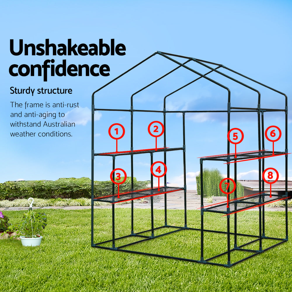 Greenfingers Greenhouse Green House Tunnel 2MX1.55M Garden Shed Storage Plant freeshipping - Awezingly