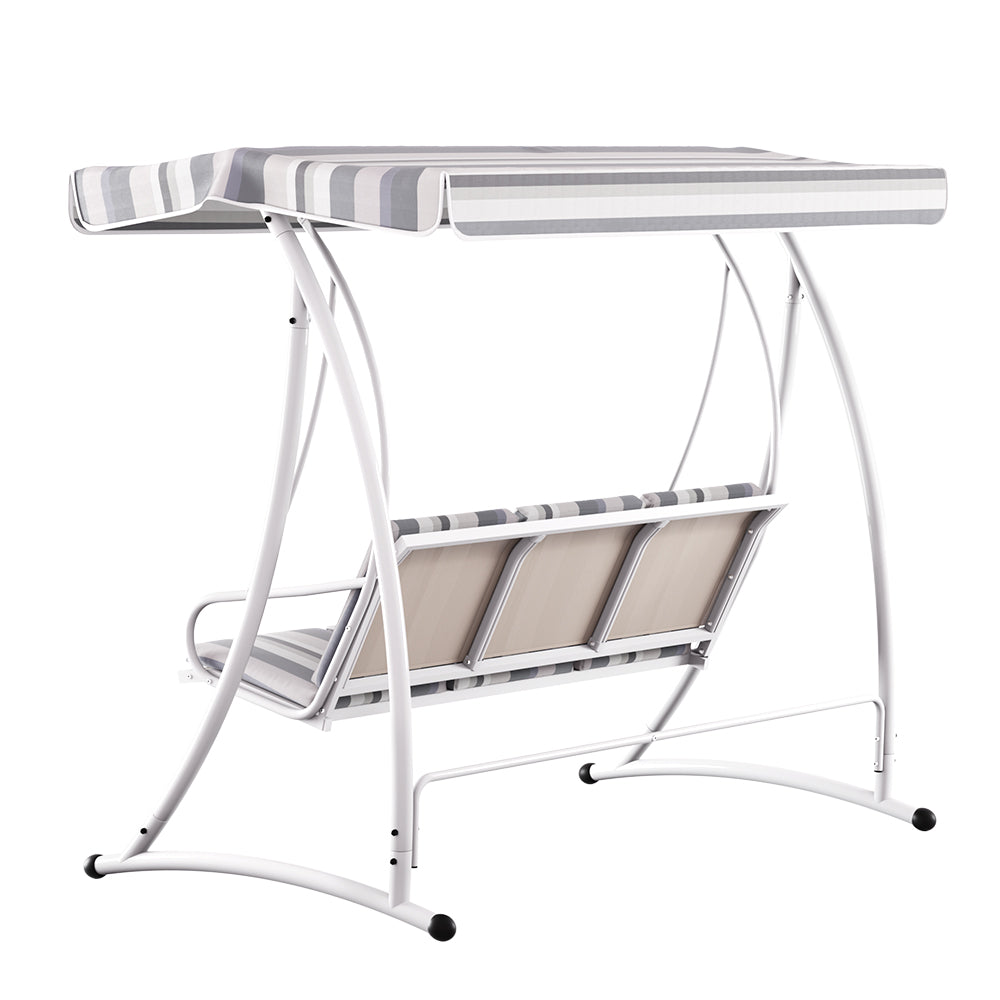 Gardeon Outdoor Swing Chair Garden Bench 3 Seater Canopy Cushion Furniture Gardeon