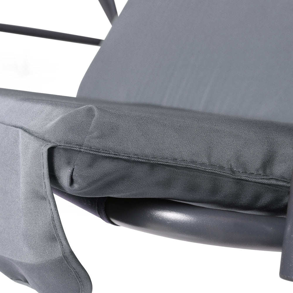 Gardeon Swing Chair with Canopy - Grey freeshipping - Awezingly