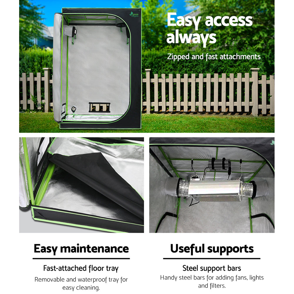 Greenfingers Grow Tent Kits 1680D Oxford 120X60X180CM Hydroponics Grow System Greenfingers