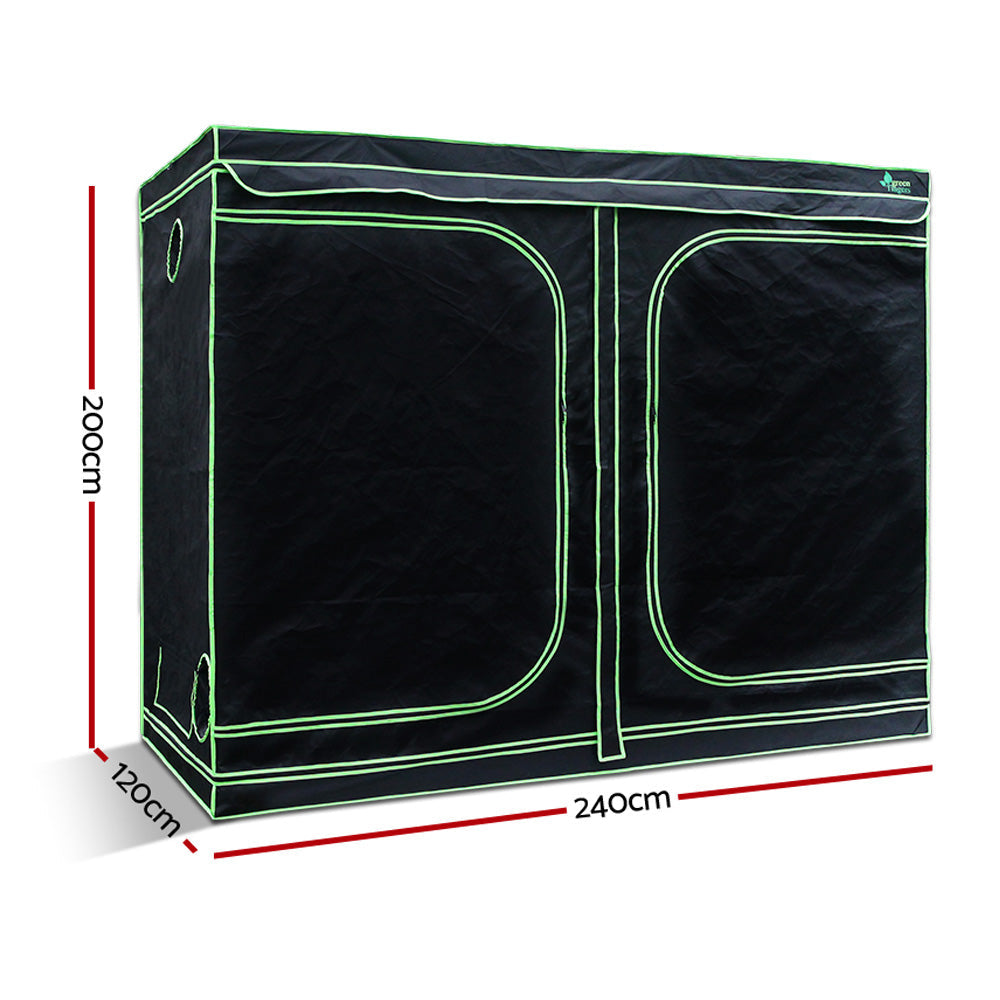 Greenfingers 1680D 2.4MX1.2MX2M Hydroponics Grow Tent Kits Hydroponic Grow System Greenfingers