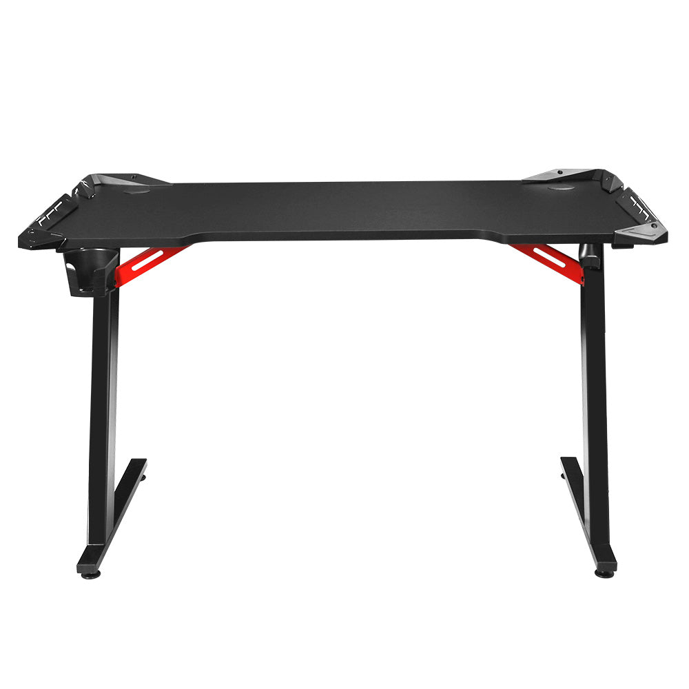 Artiss Gaming Desk Computer Desks Table Study Home Ofiice RGB LED Light 120CM Artiss