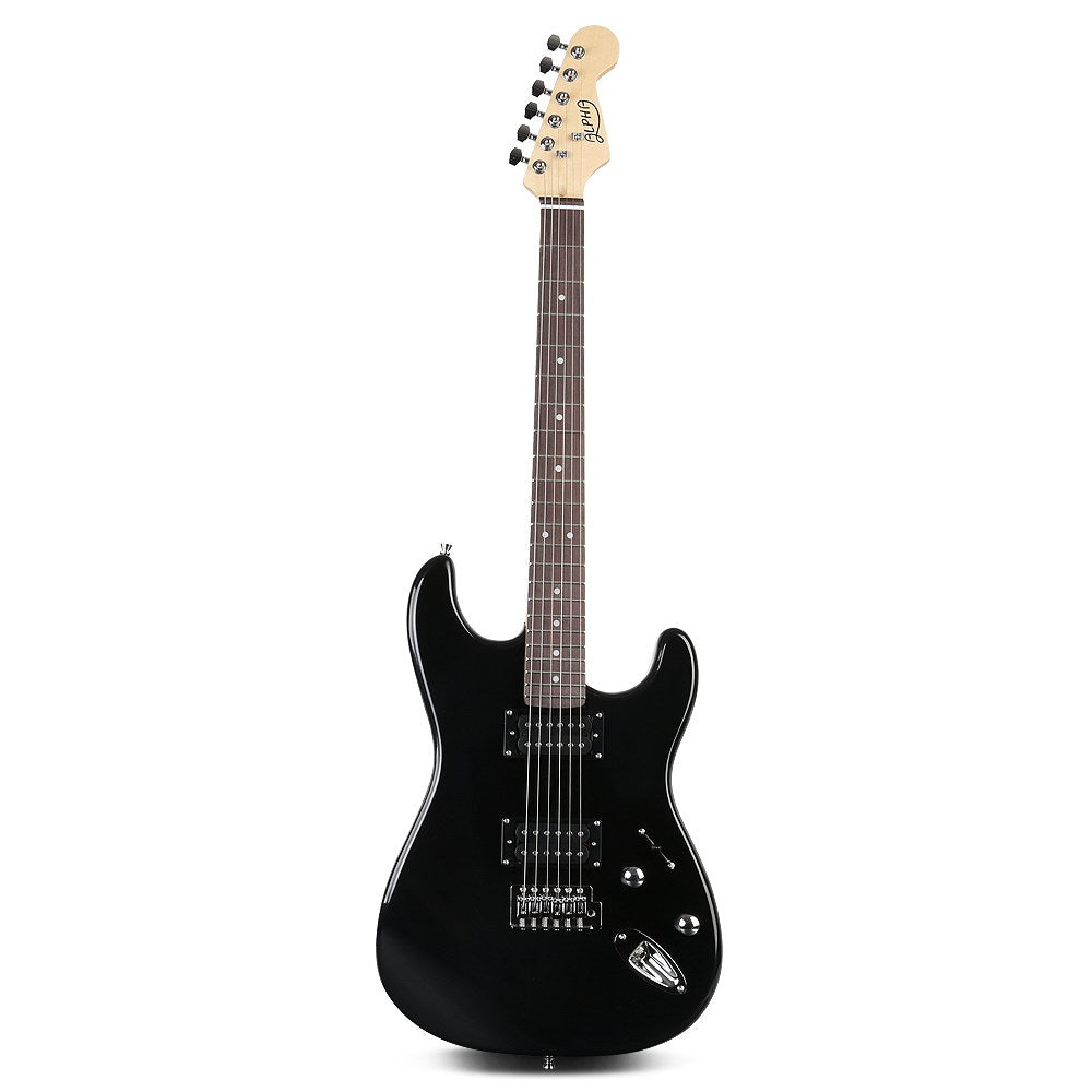 Alpha Electric Guitar Music String Instrument Rock Black Carry Bag Steel String freeshipping - Awezingly