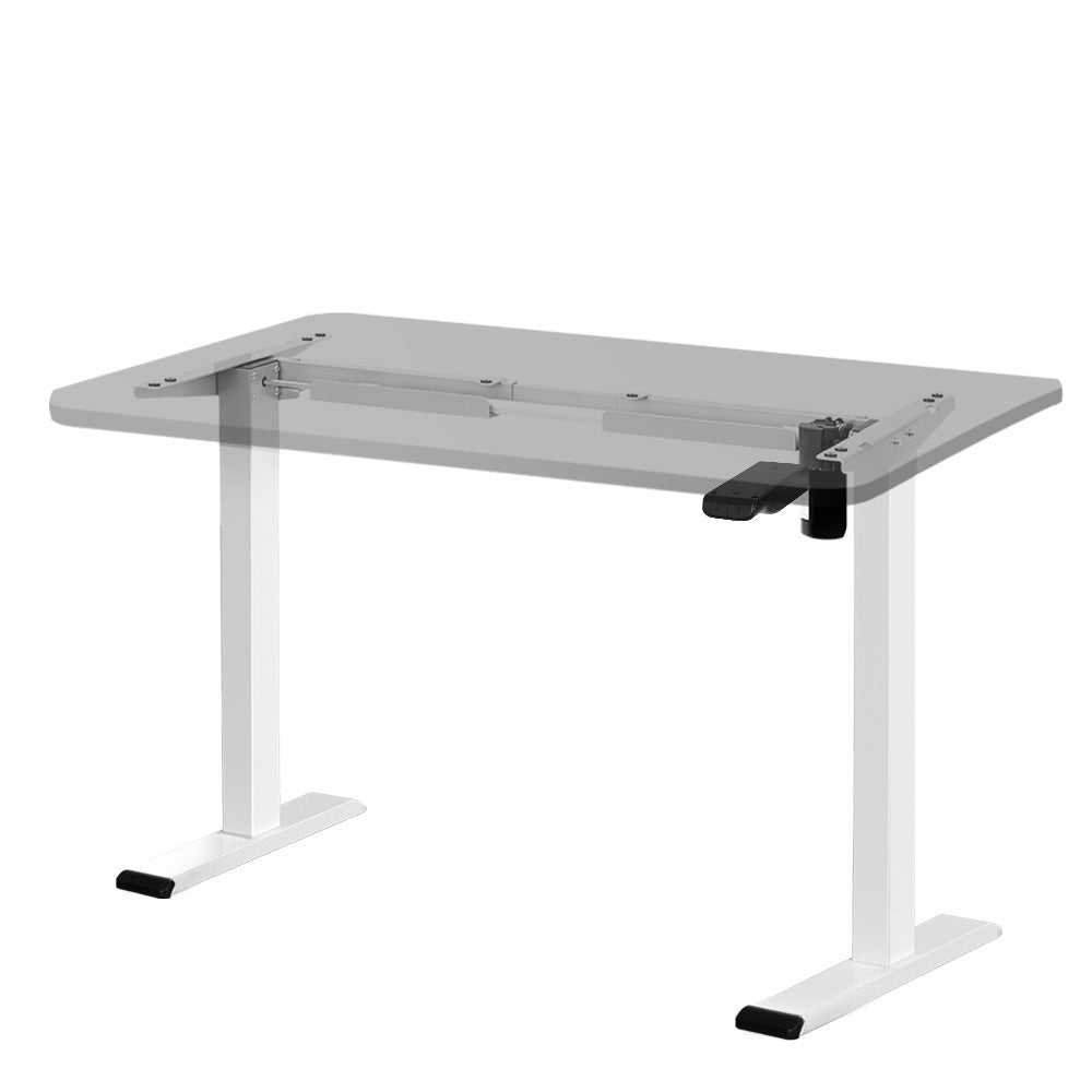Artiss Standing Desk Sit Stand Motorised Height Adjustable Frame Only White Artiss