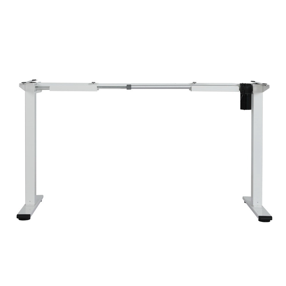 Artiss Standing Desk Sit Stand Motorised Height Adjustable Frame Only White Artiss