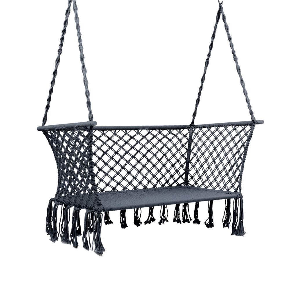 Gardeon Camping Hammock Chair Patio 2 Person Swing Hammocks Double Portable Rope freeshipping - Awezingly