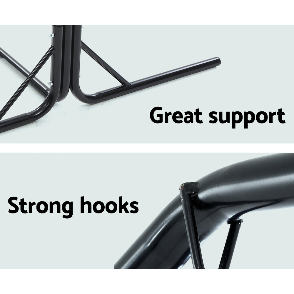 Gardeon Outdoor Swing Hammock Chair with Stand Frame 2 Seater Bench Furniture freeshipping - Awezingly
