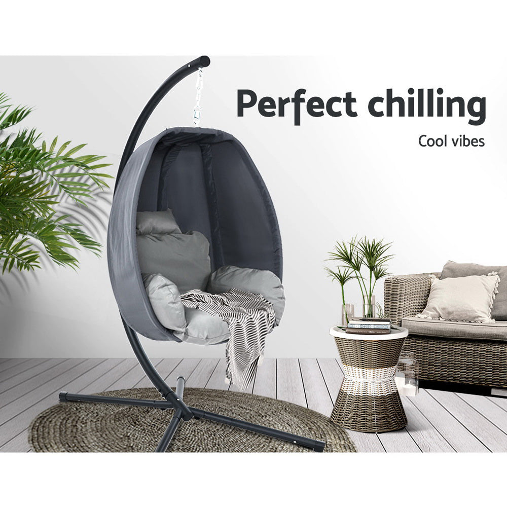 Gardeon Outdoor Furniture Egg Hammock Hanging Swing Chair Pod Lounge Chairs freeshipping - Awezingly