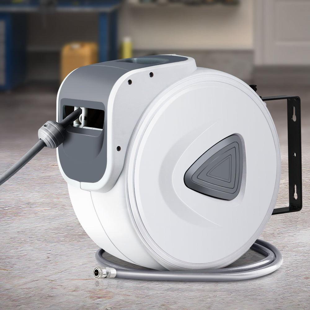 Giantz Air Hose Reel 10m Retractable Rewind Swivel Wall Mount Compressor Garage Giantz