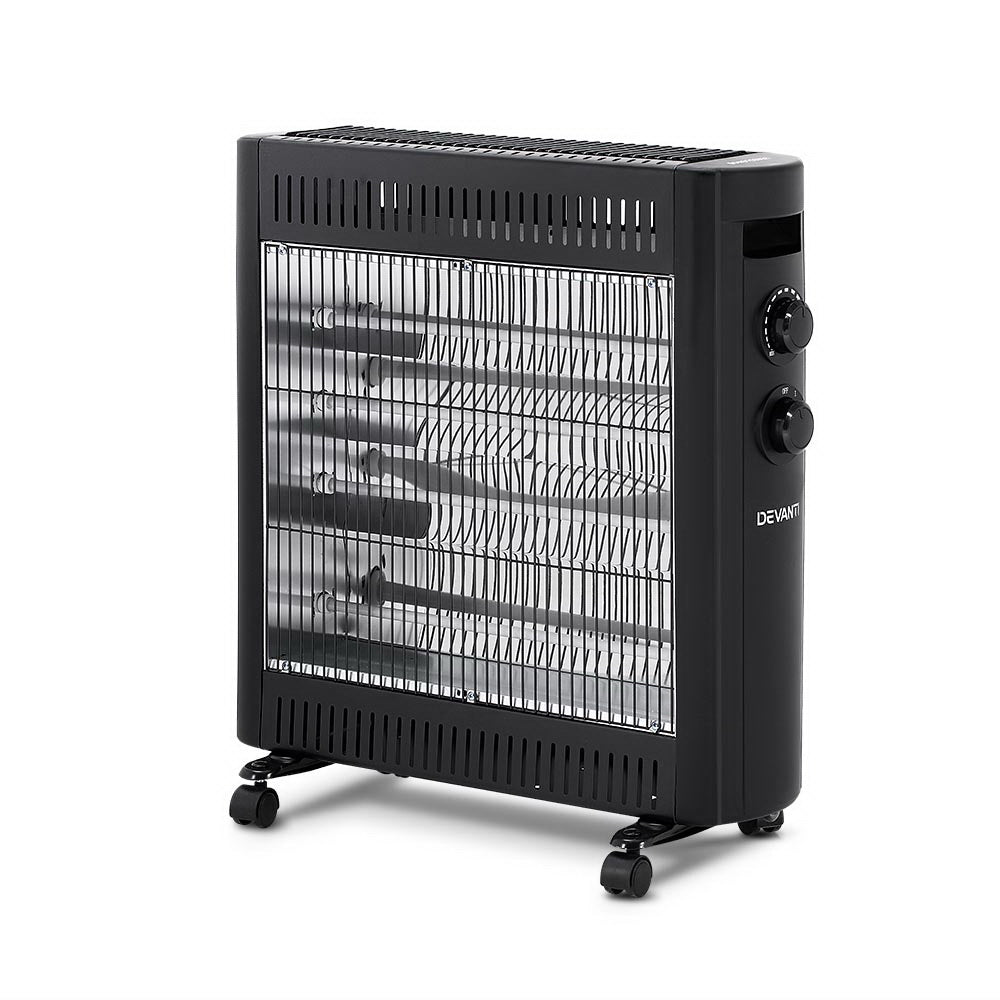 Devanti 2200W Infrared Radiant Heater Portable Electric Convection Heating Panel freeshipping - Awezingly