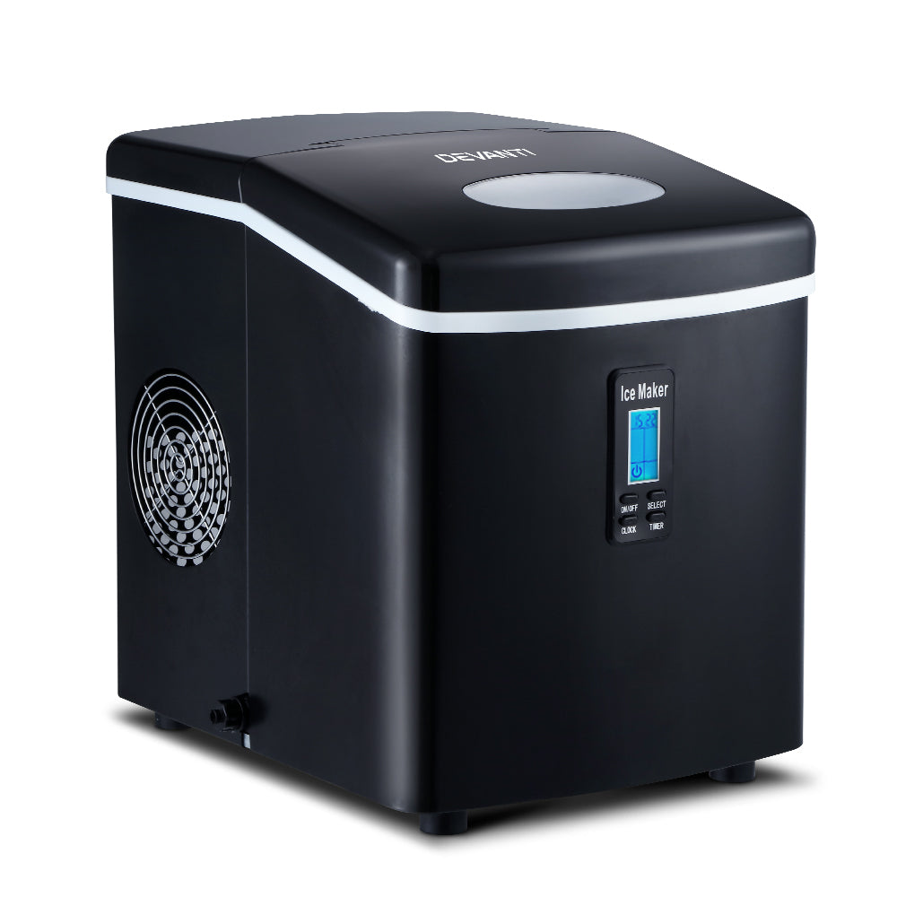 DEVANTI 3.2L Portable Ice Cube Maker Machine Benchtop Counter Black freeshipping - Awezingly