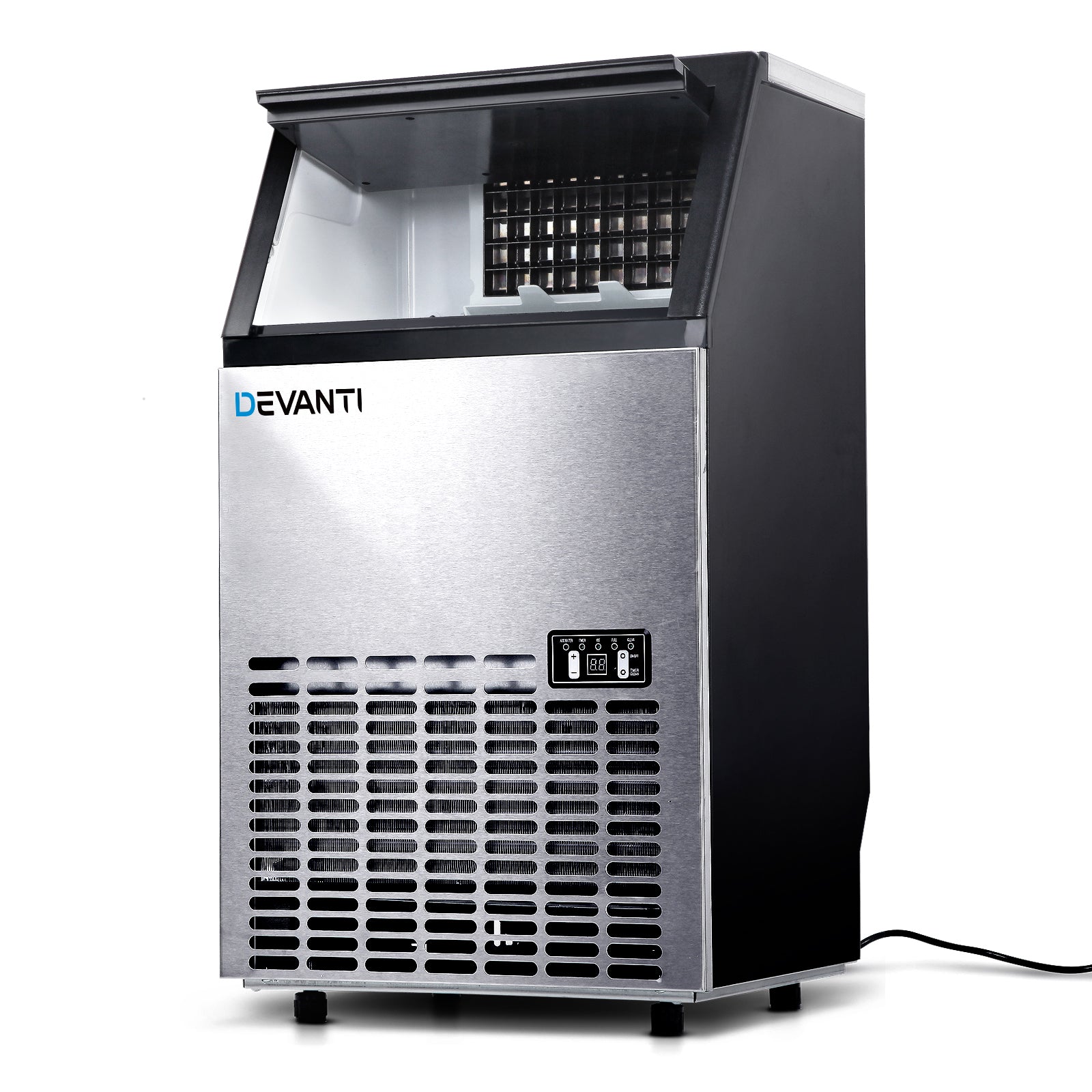 Devanti Stainless Steel Commercial Ice Cube Maker freeshipping - Awezingly