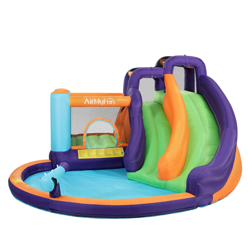 AirMyFun Inflatable Water Slide Kids Jumping Castle Splash Outdoor Double Slide AirMyFun