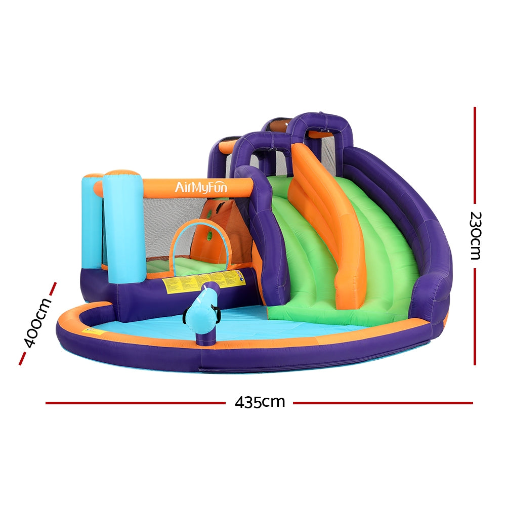 AirMyFun Inflatable Water Slide Kids Jumping Castle Splash Outdoor Double Slide AirMyFun