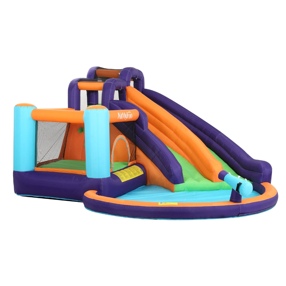 AirMyFun Inflatable Water Slide Kids Jumping Castle Splash Outdoor Double Slide AirMyFun