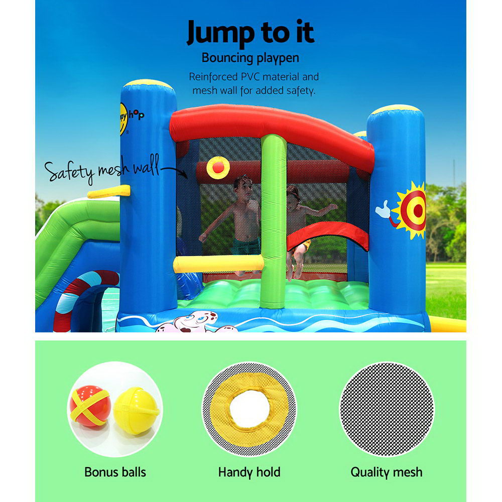Happy Hop Inflatable Water Jumping Castle Bouncer Kid Toy Windsor Slide Splash Bestway