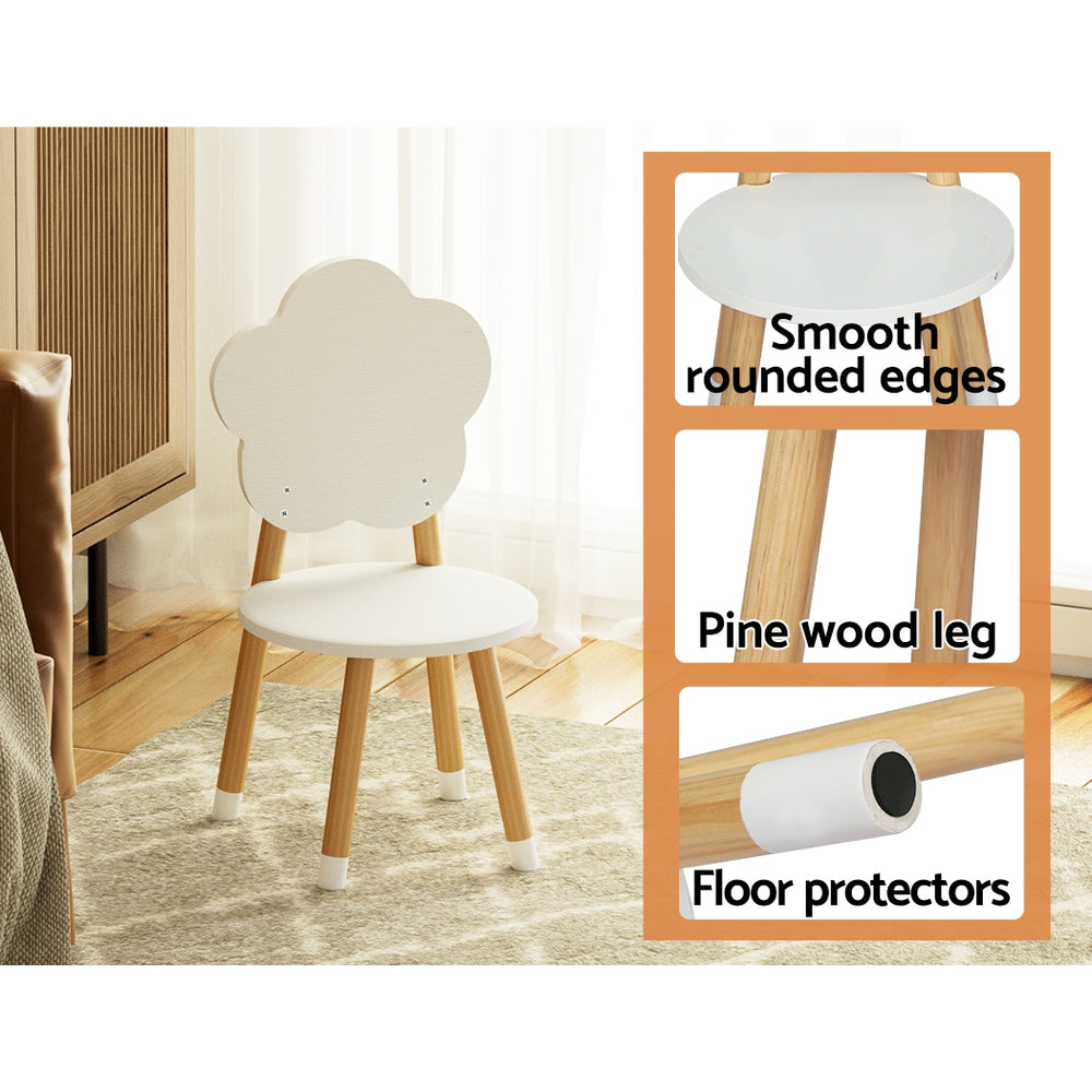 Keezi 5 Piece Kids Table and Chairs Set Children Activity Study Play Desk Keezi