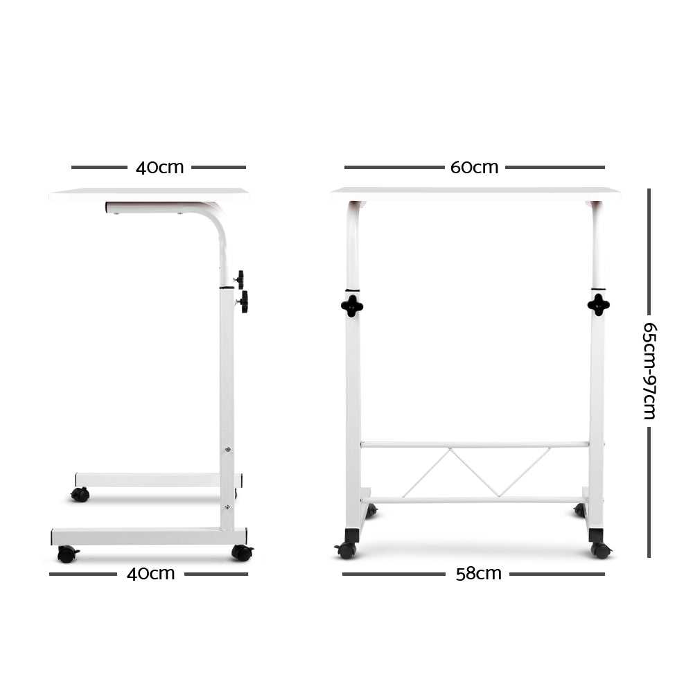 Portable Adjustable Wooden Latpop Stand - White freeshipping - Awezingly