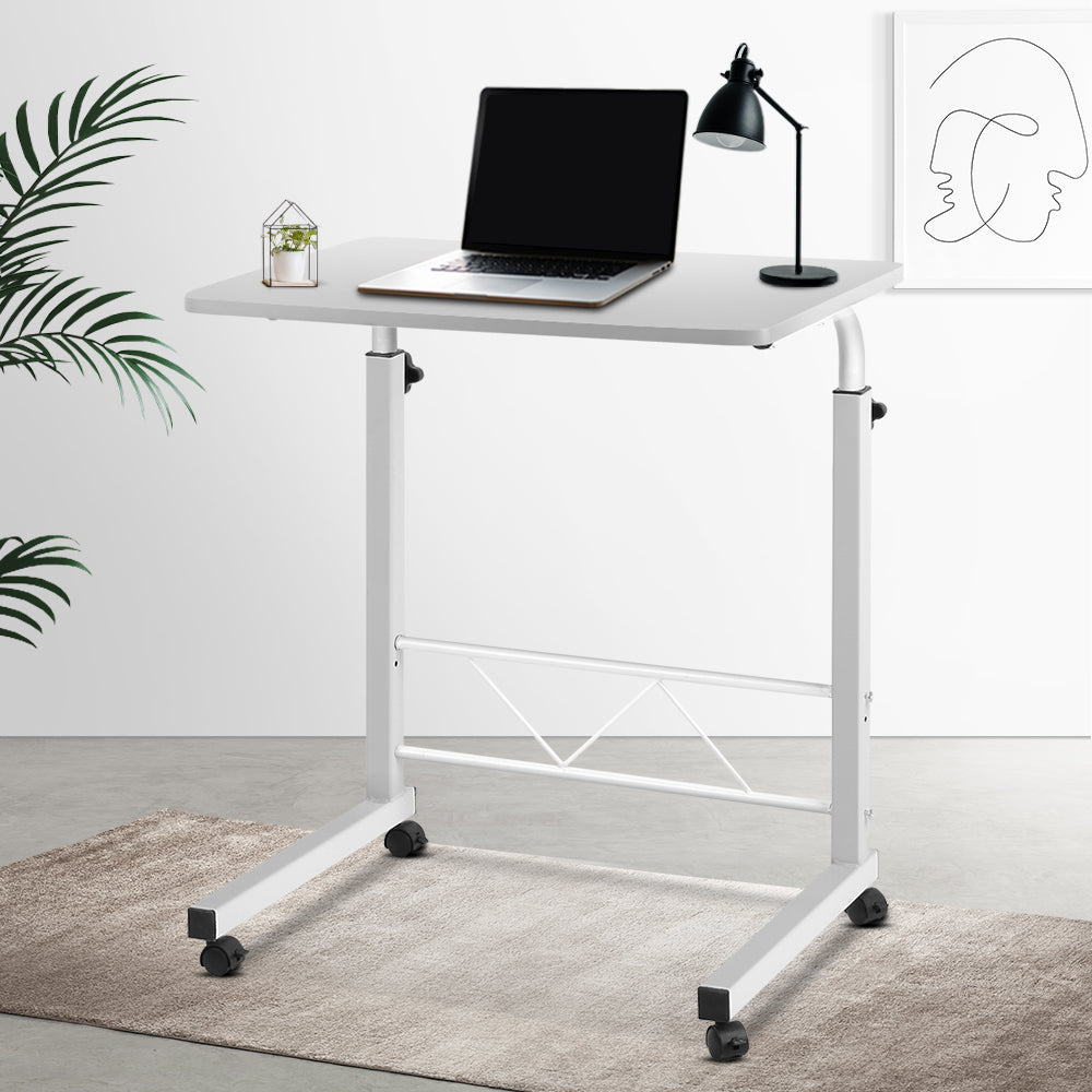 Portable Adjustable Wooden Latpop Stand - White freeshipping - Awezingly