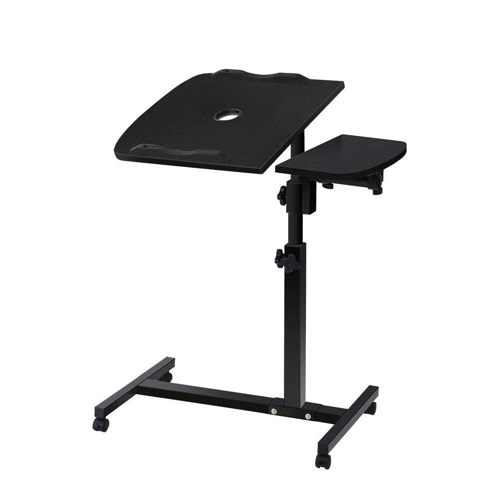 Adjustable Computer Stand with Cooler Fan - Black freeshipping - Awezingly