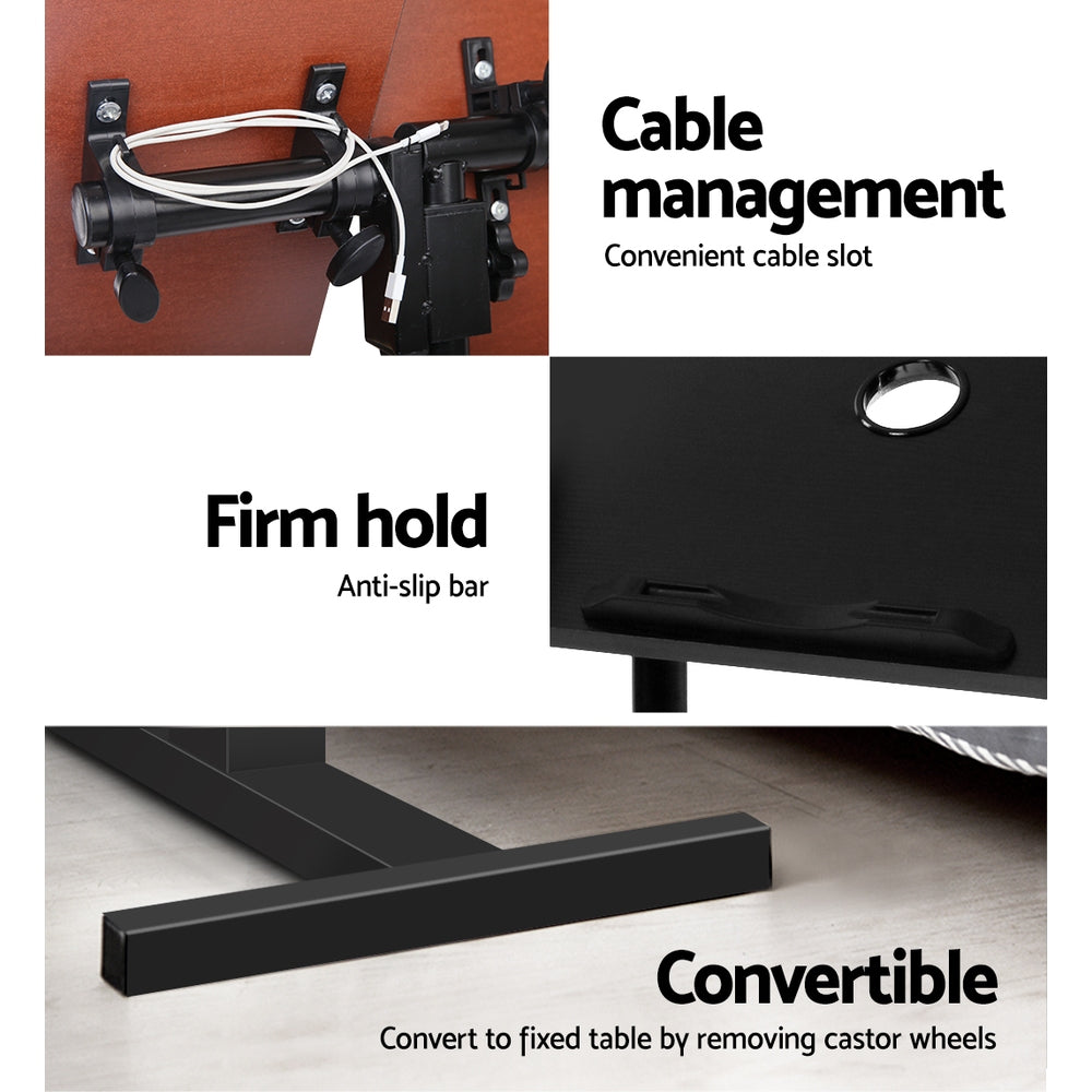 Adjustable Computer Stand with Cooler Fan - Black freeshipping - Awezingly