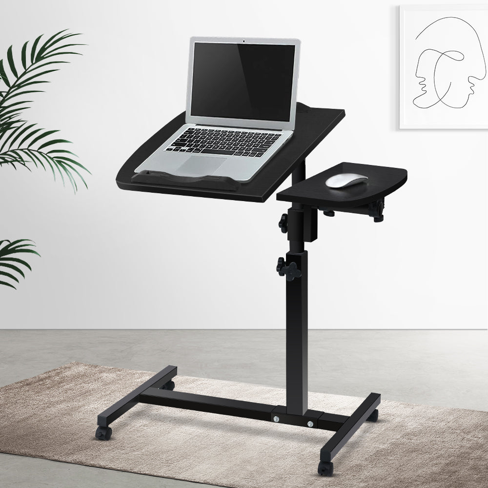 Adjustable Computer Stand with Cooler Fan - Black freeshipping - Awezingly