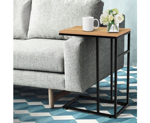 Artiss Coffee Side Table Laptop Desk Wooden Metal Frame freeshipping - Awezingly