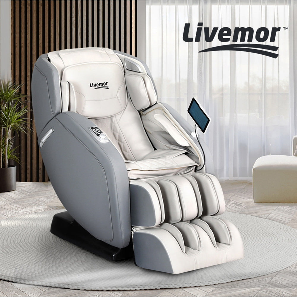 Livemor Massage Chair Electric 4D Recliner Shiatsu Zero Gravity Home Massager Livemor