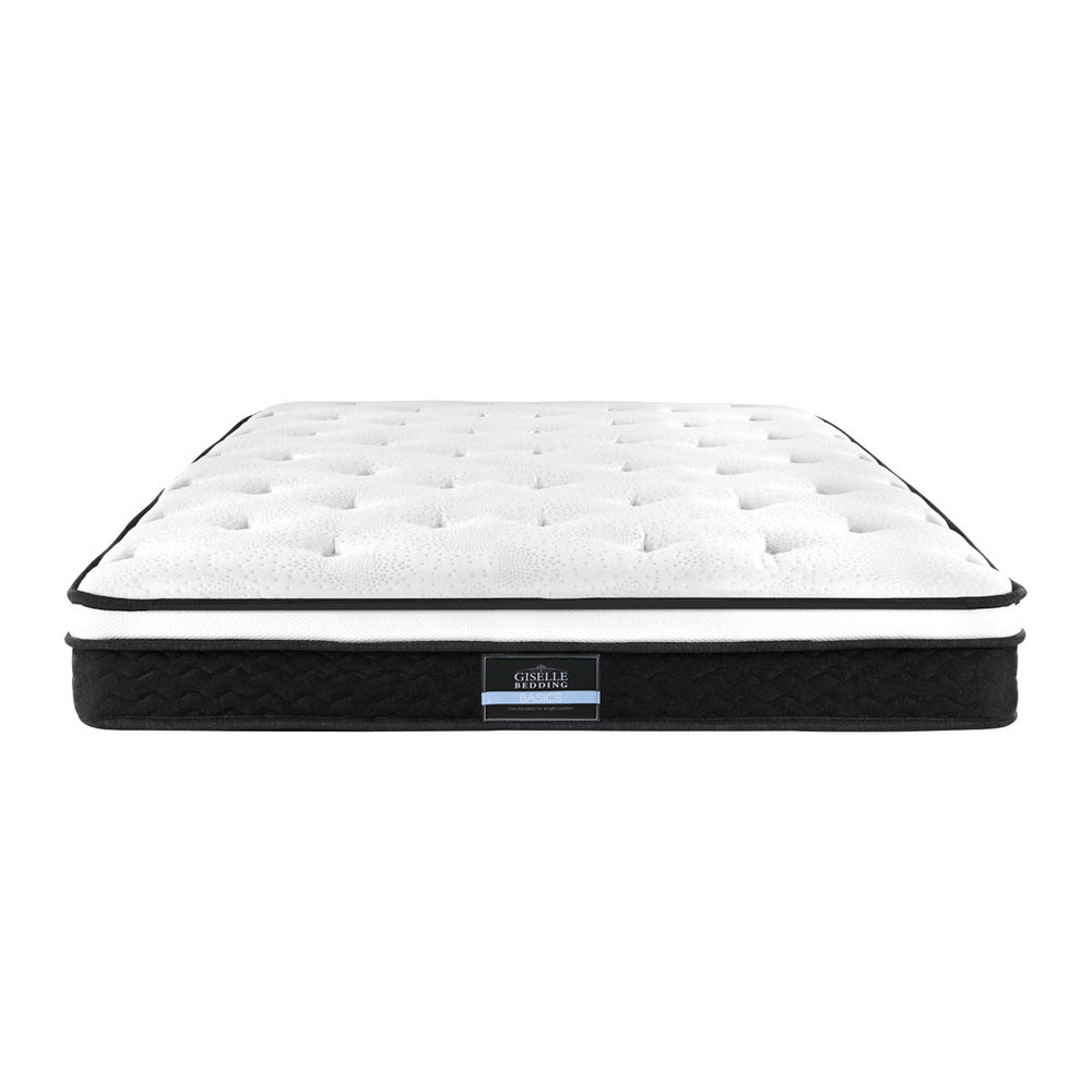 Giselle Bedding Bonita Euro Top Bonnell Spring Mattress 21cm Thick – Single Giselle Bedding