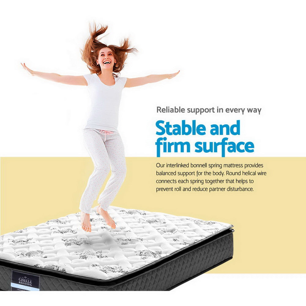 Giselle Bedding Rocco Bonnell Spring Mattress 24cm Thick Queen Giselle Bedding