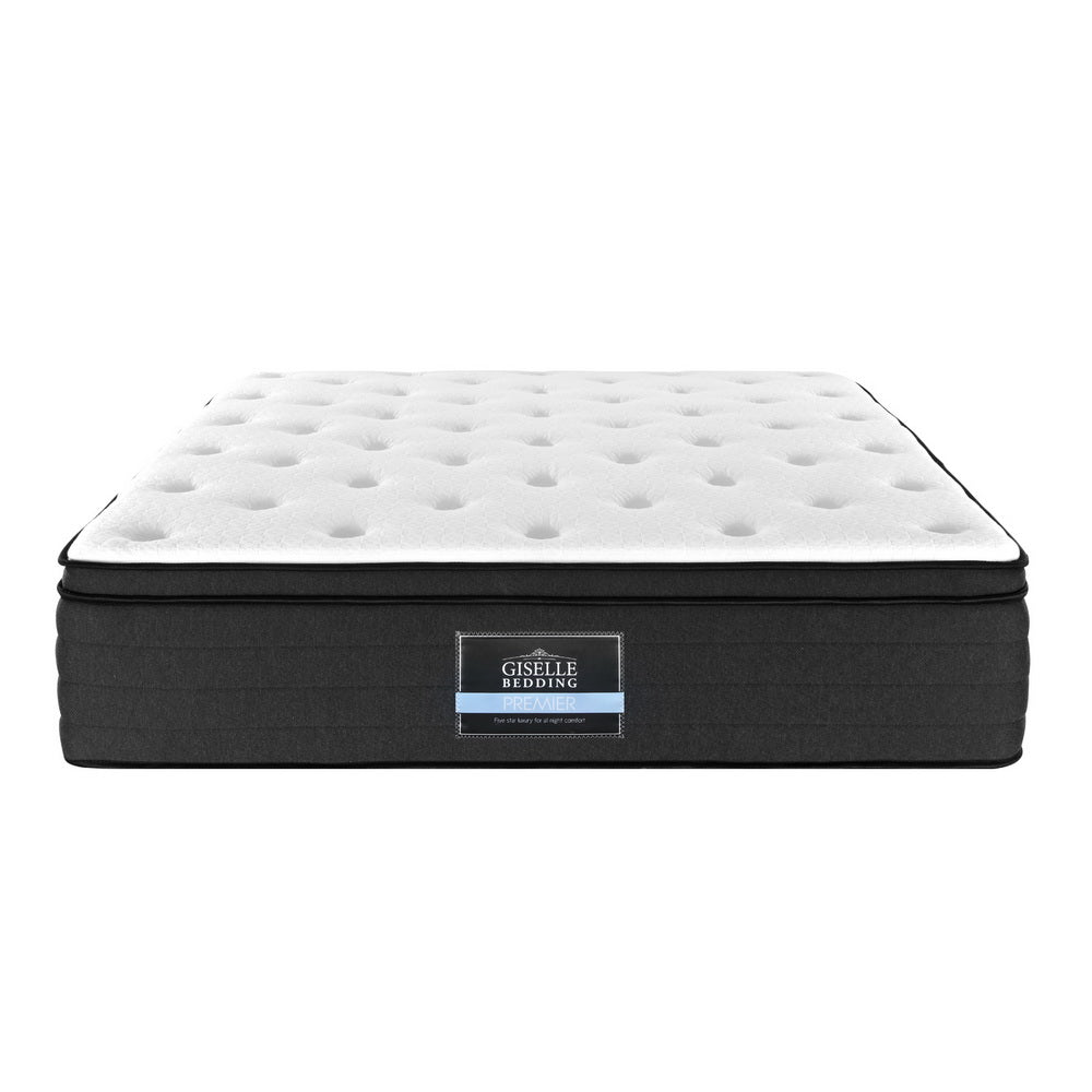 Giselle Bedding KING Mattress Bed 7 Zone Euro Top Pocket Spring Firm Foam Giselle Bedding