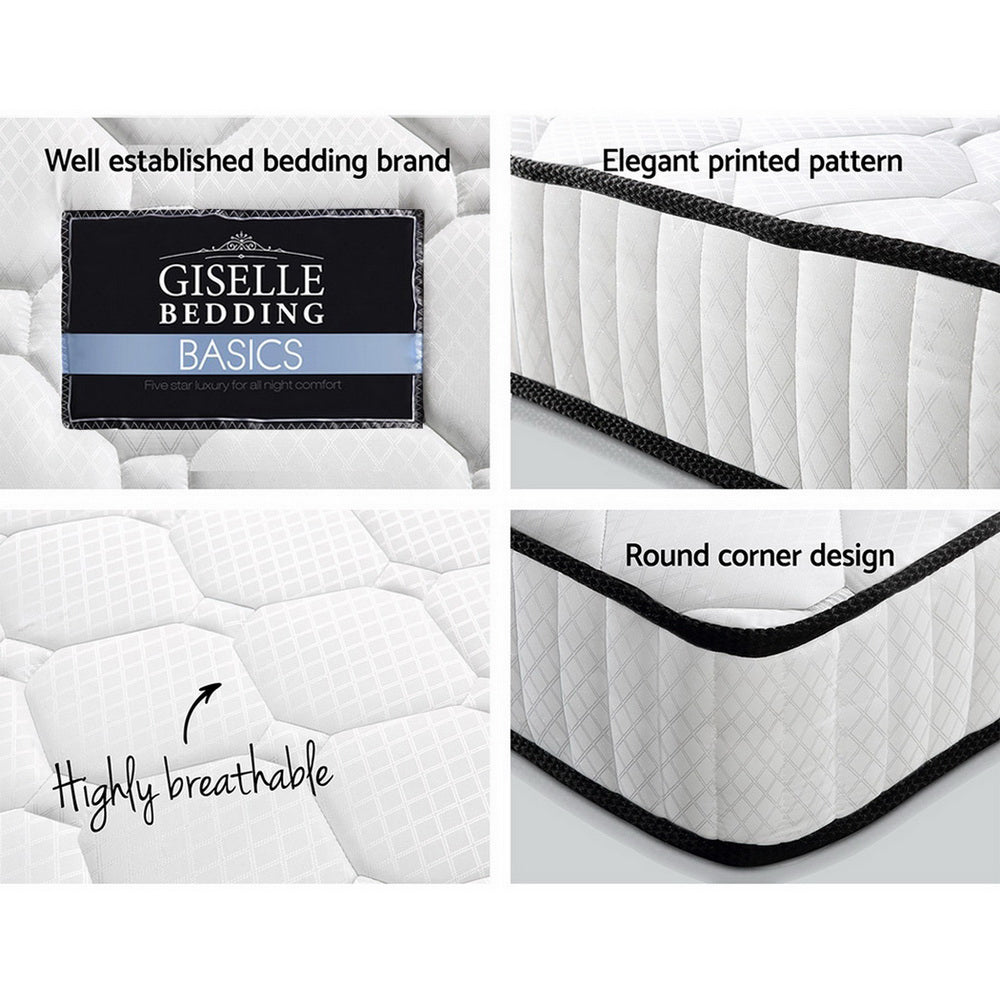 Giselle Bedding Peyton Pocket Spring Mattress 21cm Thick – Single Giselle Bedding