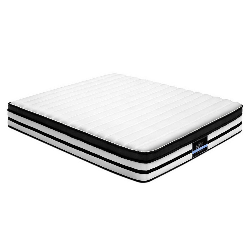 Giselle KING Mattress Size Bed Euro Top 5 Zone Pocket Spring Plush Foam 27CM Giselle Bedding