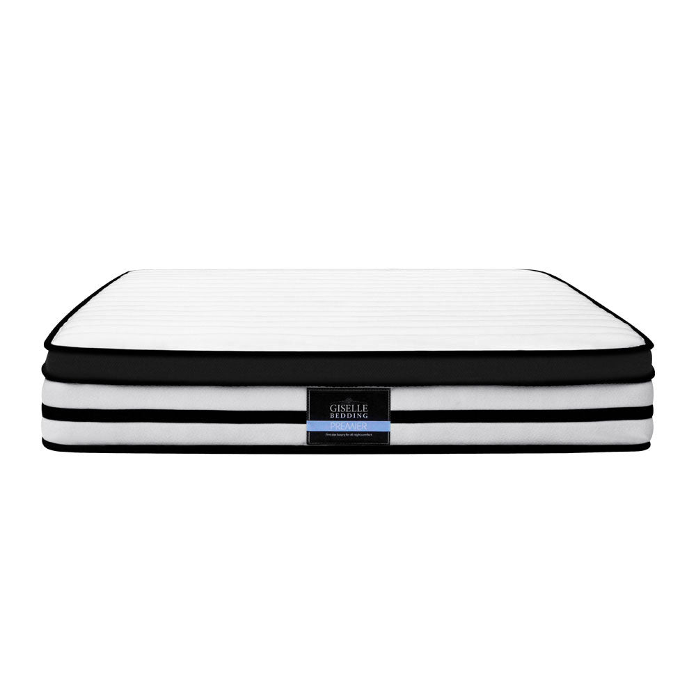 Giselle KING Mattress Size Bed Euro Top 5 Zone Pocket Spring Plush Foam 27CM Giselle Bedding
