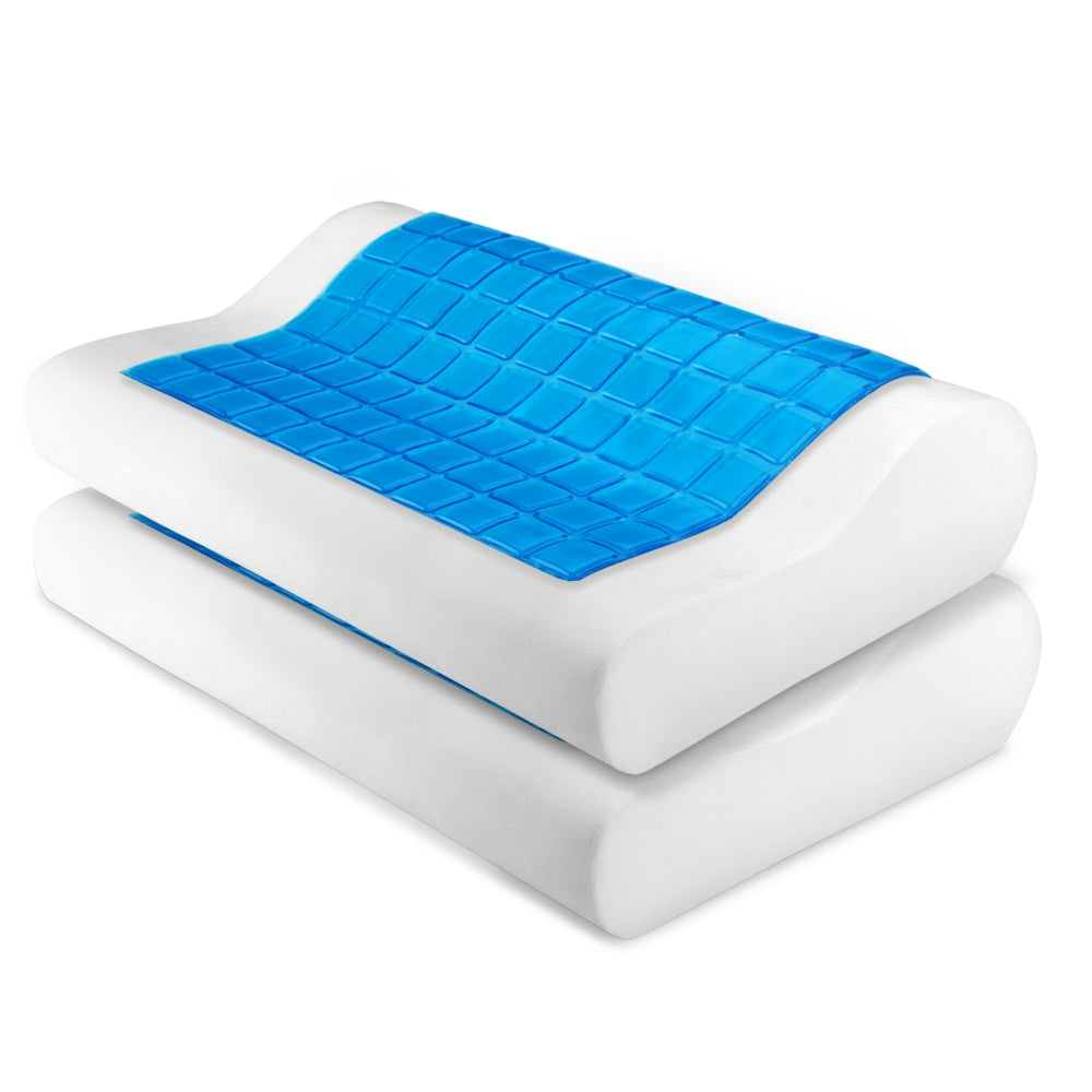 Giselle Bedding Set of 2 Cool Gell Memory Foam Pillows freeshipping - Awezingly