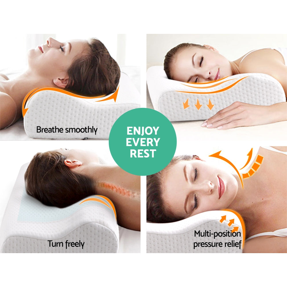 Giselle Bedding Set of 2 Cool Gell Memory Foam Pillows freeshipping - Awezingly