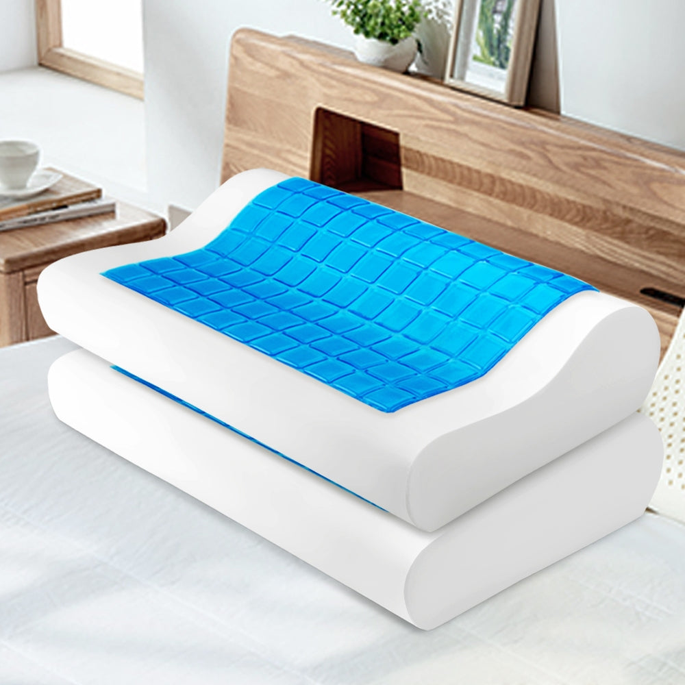Giselle Bedding Set of 2 Cool Gell Memory Foam Pillows freeshipping - Awezingly
