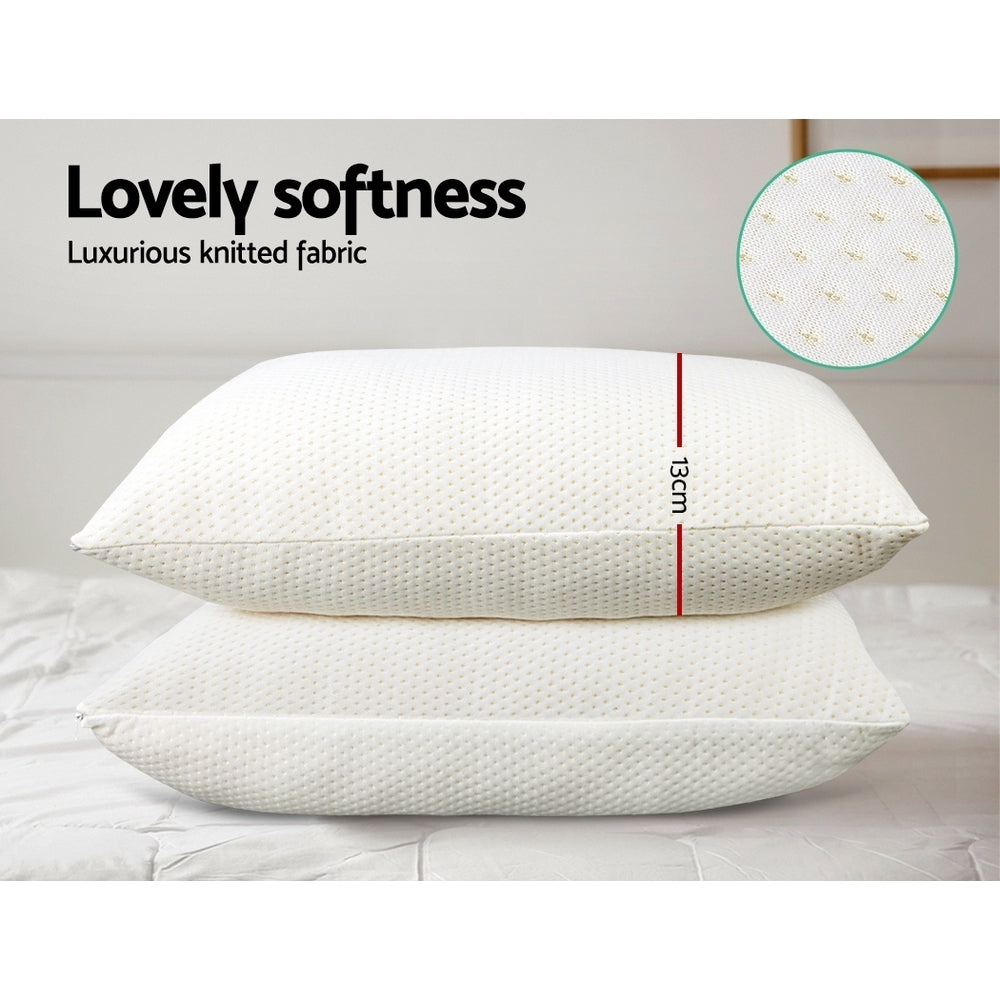 Giselle Bedding Set of 2 Visco Elastic Memory Foam Pillows freeshipping - Awezingly