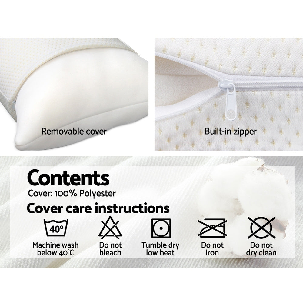 Giselle Bedding Set of 2 Visco Elastic Memory Foam Pillows freeshipping - Awezingly