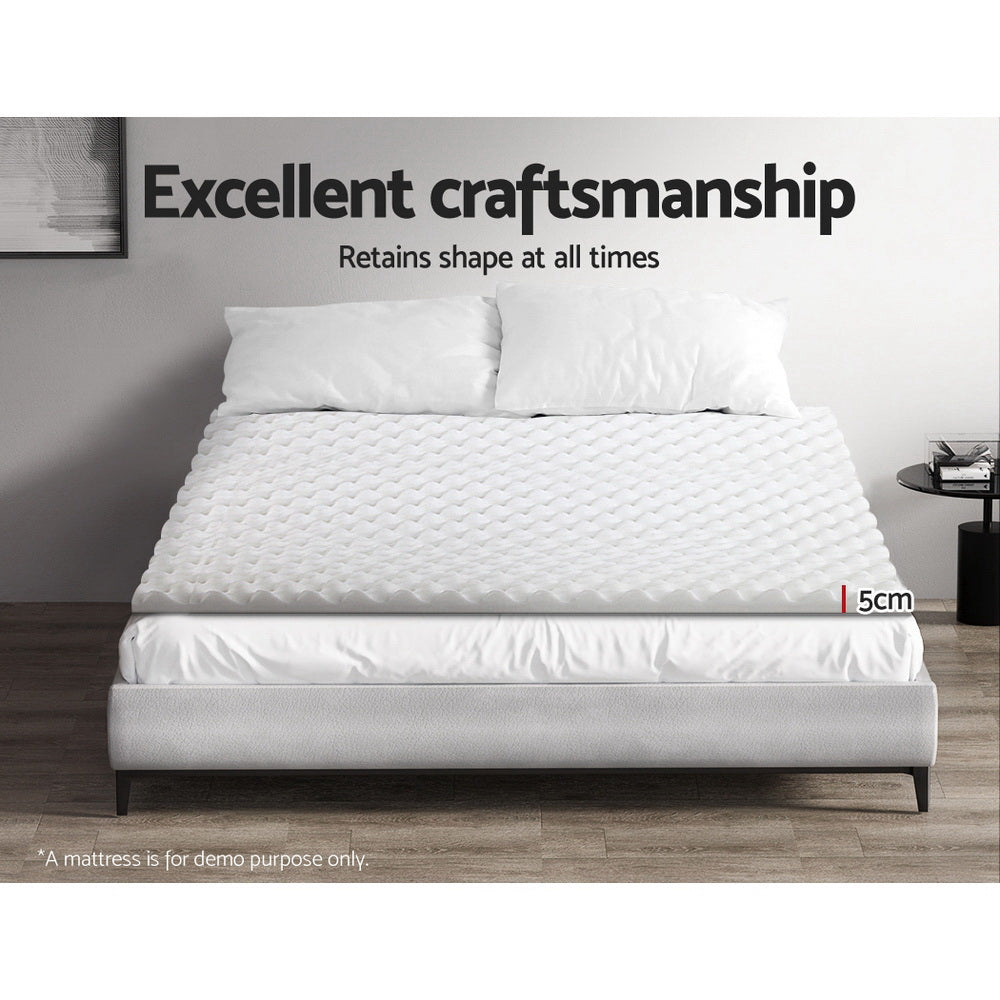 Giselle Bedding Foam Mattress Topper Egg Crate 5cm Double Giselle Bedding