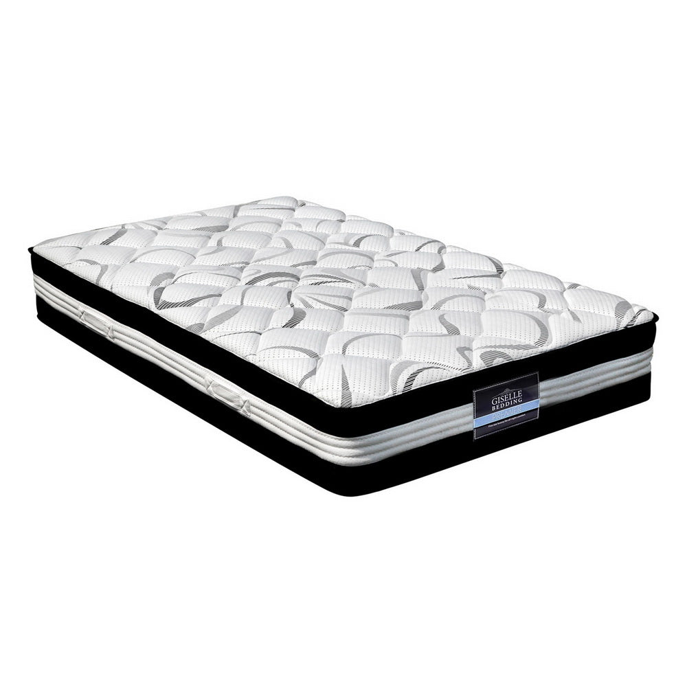 Giselle Bedding Mykonos Euro Top Pocket Spring Mattress 30cm Thick – Single Giselle Bedding