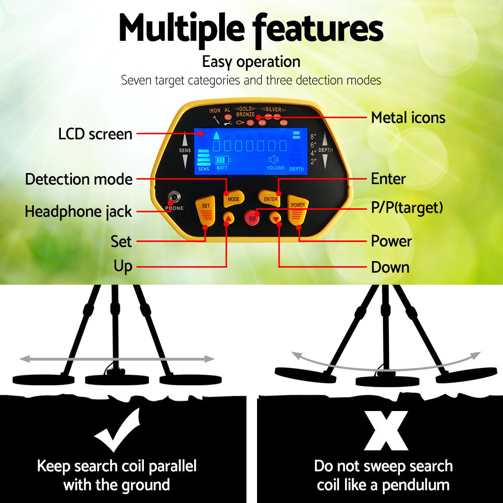 Metal Detector Pinpointer Deep Sensitive Searching Treasure Gold Hunt Digger 180MM freeshipping - Awezingly
