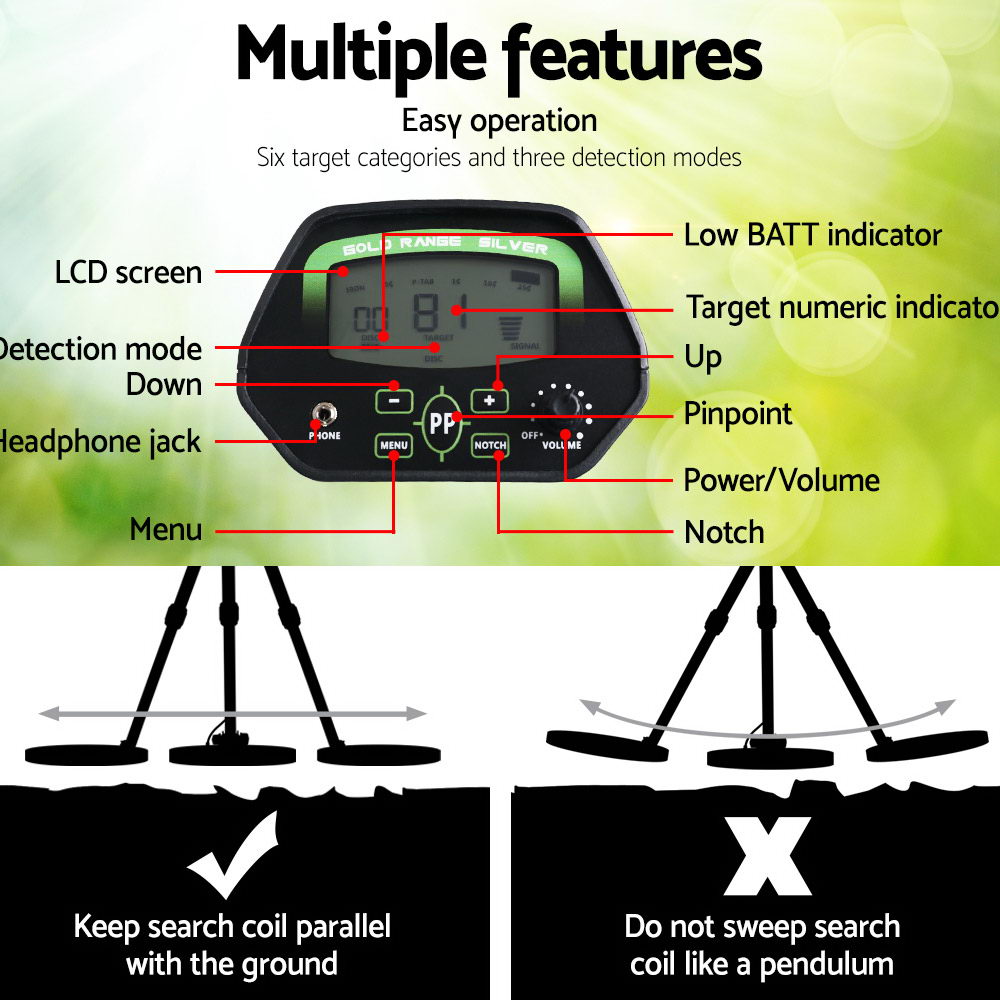Metal Detector Pinpointer Deep Sensitive Searching Treasure Gold Hunt Digger 220MM freeshipping - Awezingly