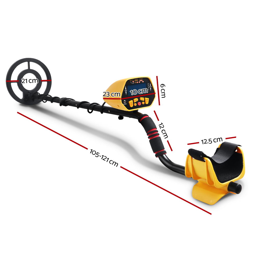 LCD Screen Metal Detector with Headphones - Yellow freeshipping - Awezingly
