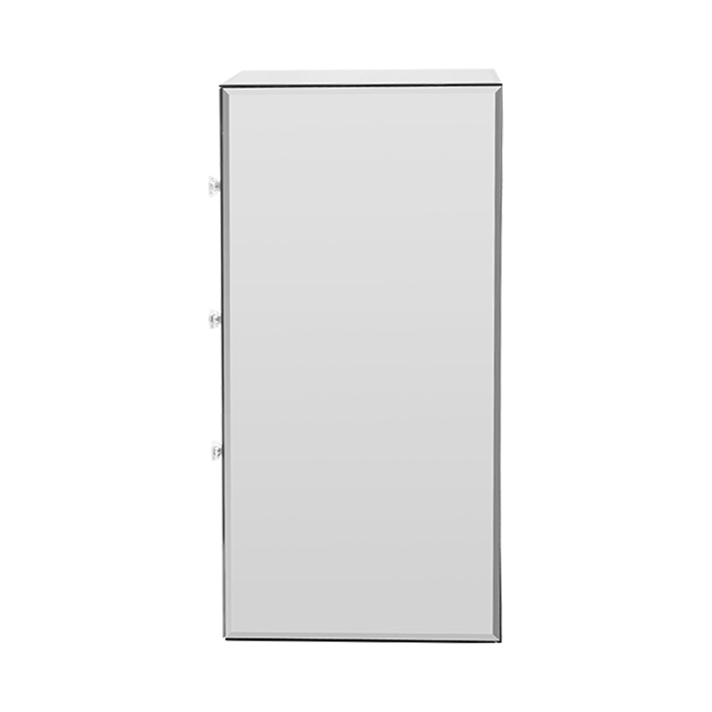 Artiss Mirrored Bedside table Drawers Furniture Mirror Glass Quenn Silver freeshipping - Awezingly