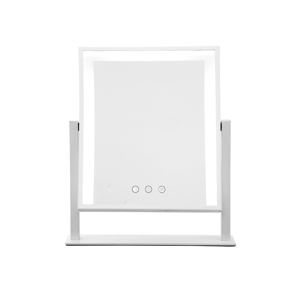 Embellir LED Makeup Mirror Hollywood Standing Mirror Tabletop Vanity White freeshipping - Awezingly