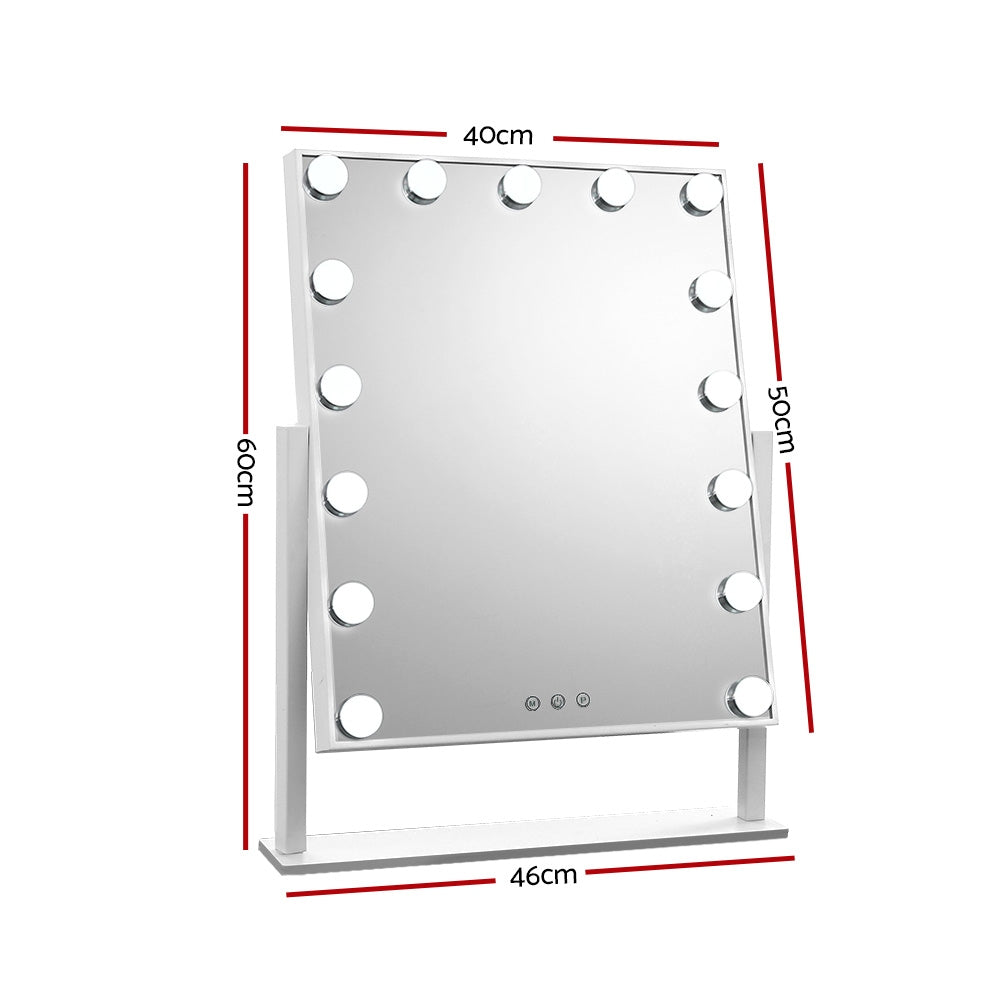 Embellir Hollywood Makeup Mirror with 15 Dimmable Bulb Lighted Dressing Mirror freeshipping - Awezingly