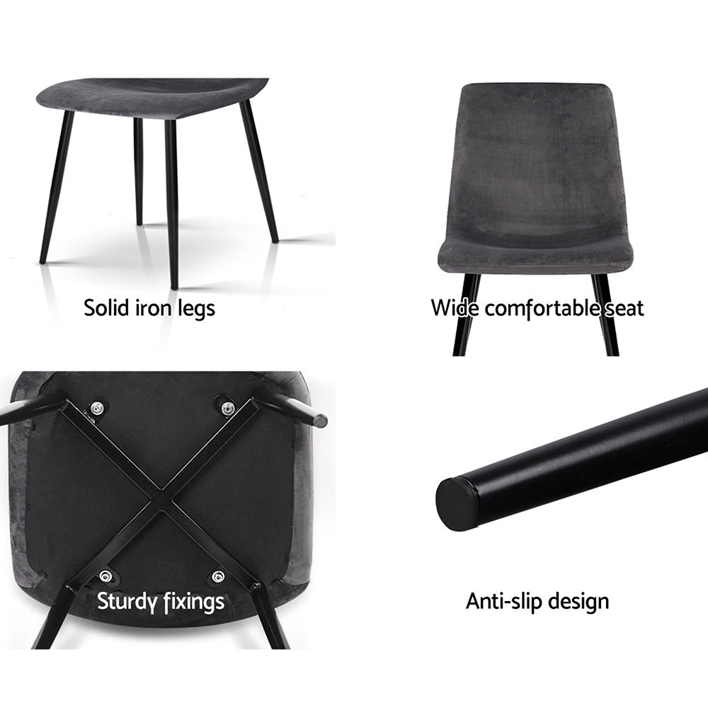 Set of 4 Artiss Modern Dining Chairs Artiss