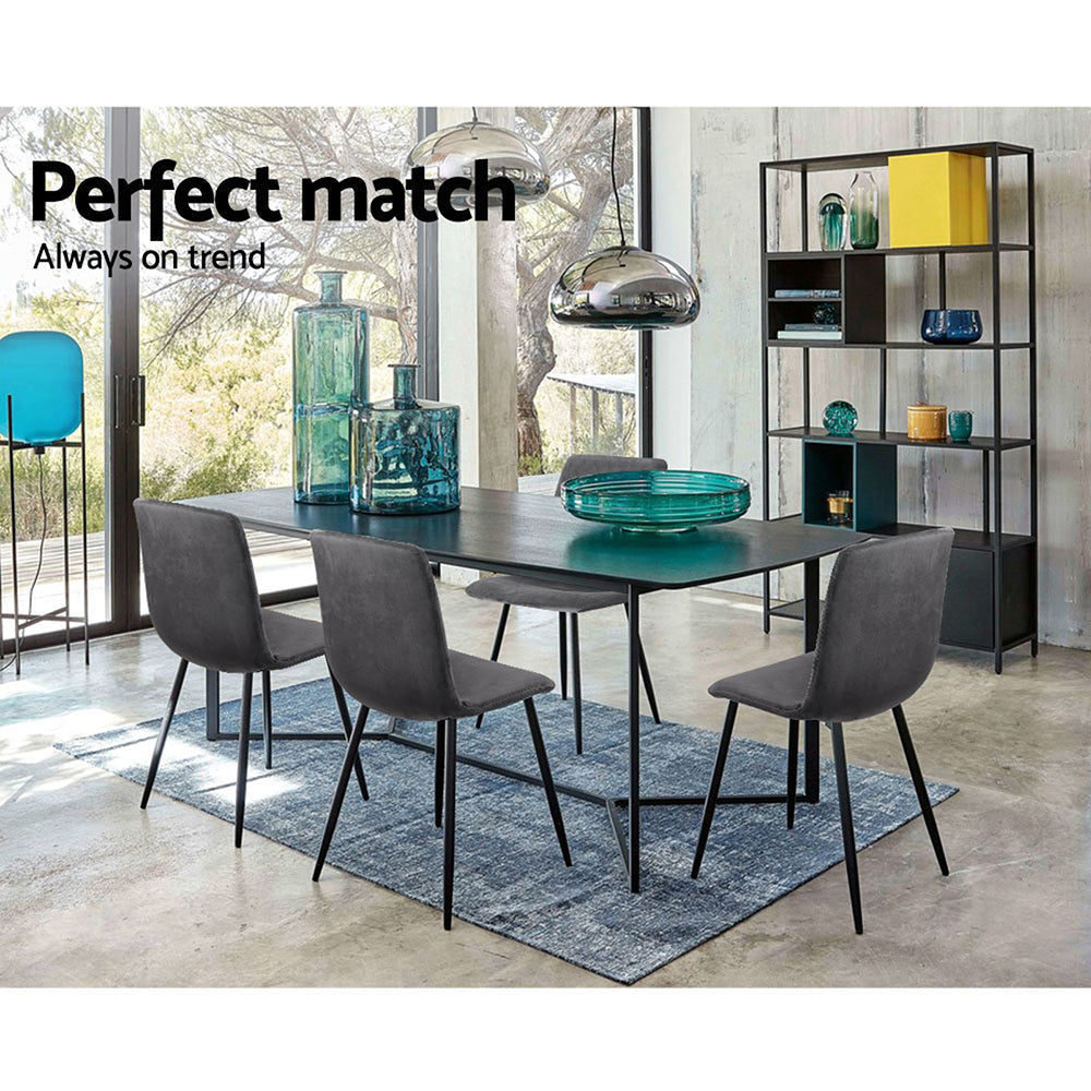 Set of 4 Artiss Modern Dining Chairs Artiss